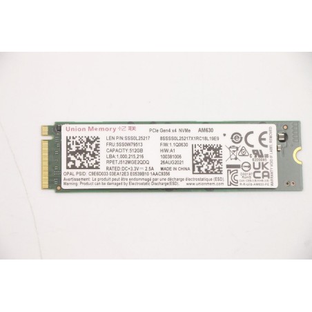 Lenovo 512GB M2 2280 PCIe 4.0 x4 - High-Speed Storage Upgrade for Exceptional Performance!